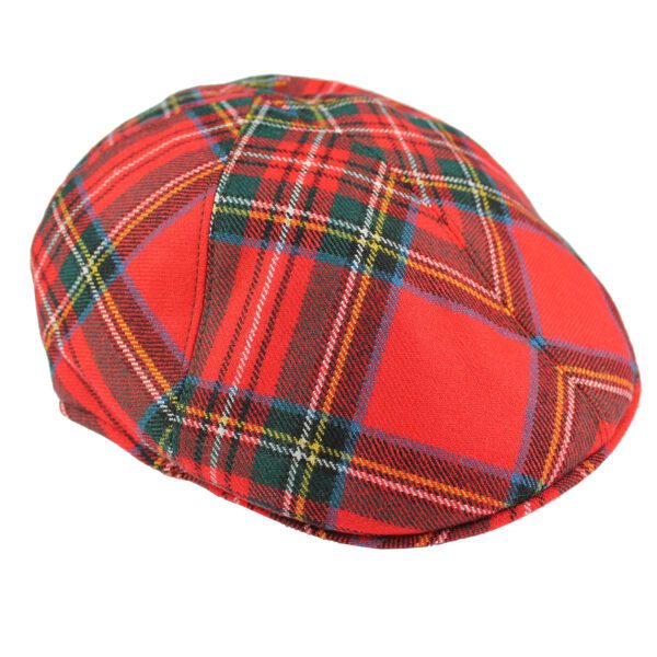 Berretto A Spicchi Tiburli Coppola Fantasia Tartan Rosso