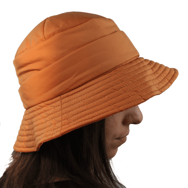 Cappello Donna Impermeabile - Cloche pieghevole - Colore Rosso